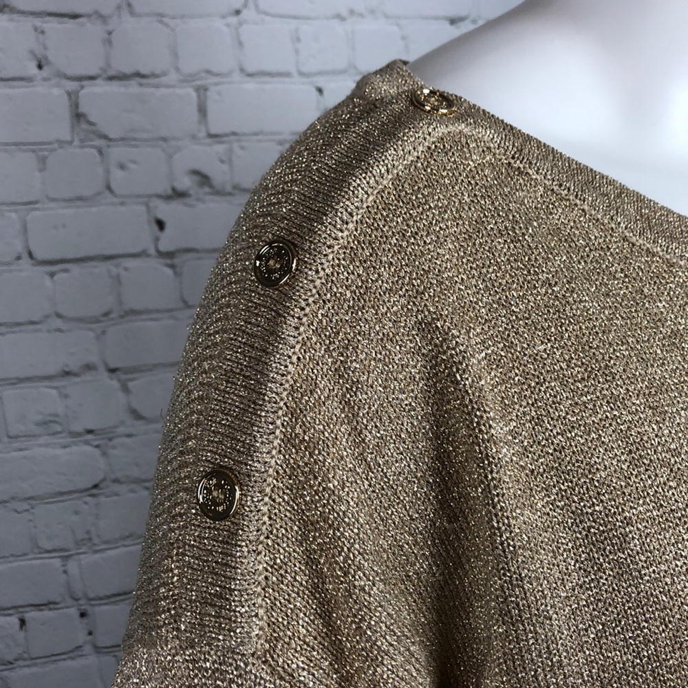 Calvin Klein Gold Metallic Sweater Size X-Large - Picture 6 of 6